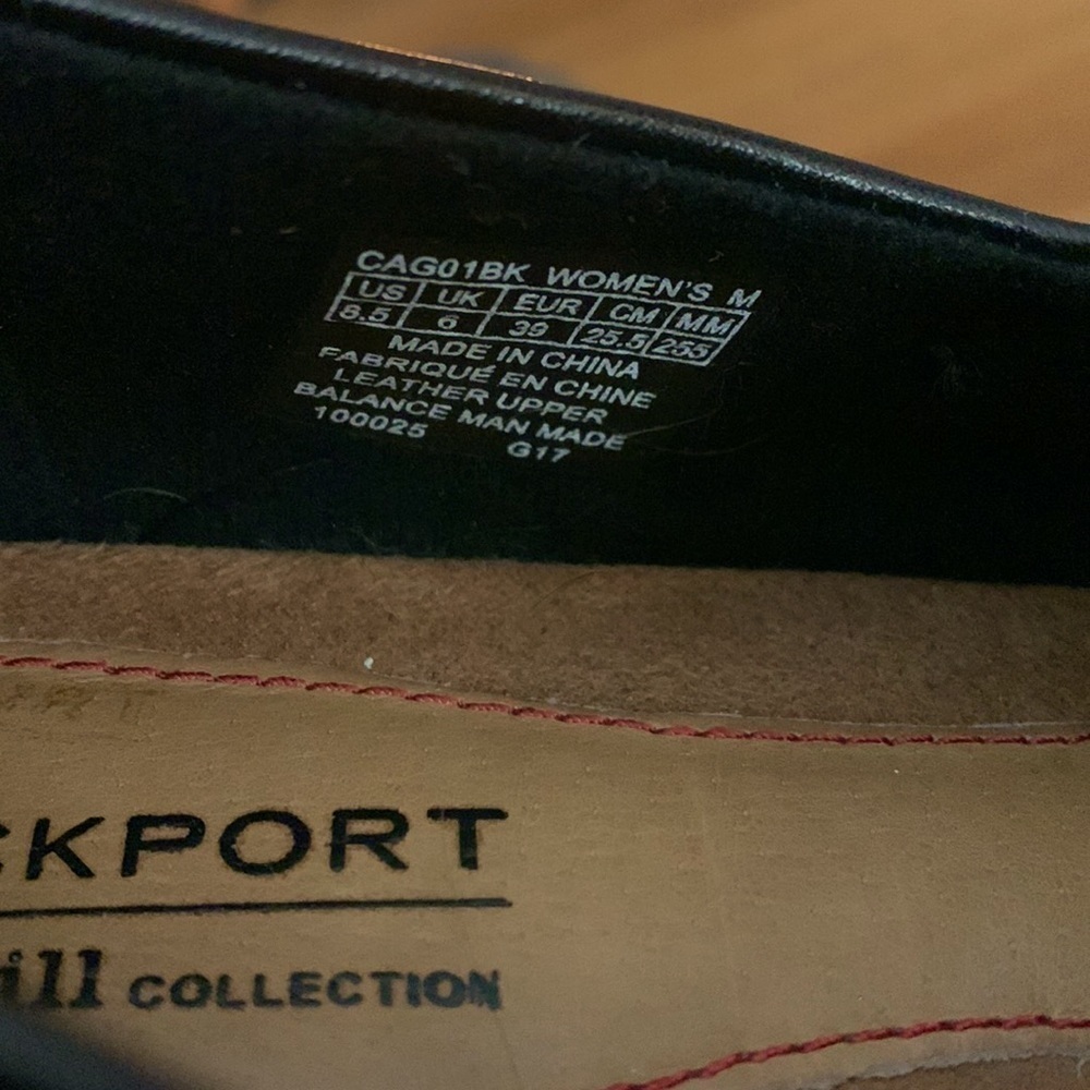 Rockport Cobb Hill Paulette Loafers, Size 8.5, Black Leather View 5
